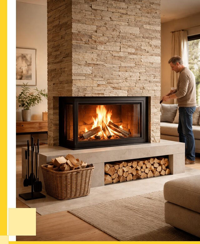 Дровяной камин под ключ в Волхове от 209360 р. | ЭриданВлх