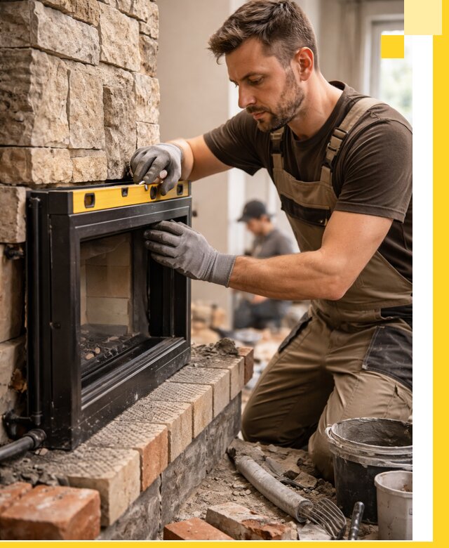 Дровяные камины под ключ в Волхове: монтаж, обустройство