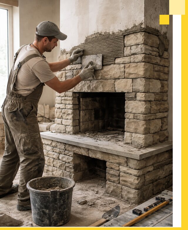 Строительство каминов под ключ в Волхове от проектирования до монтажа