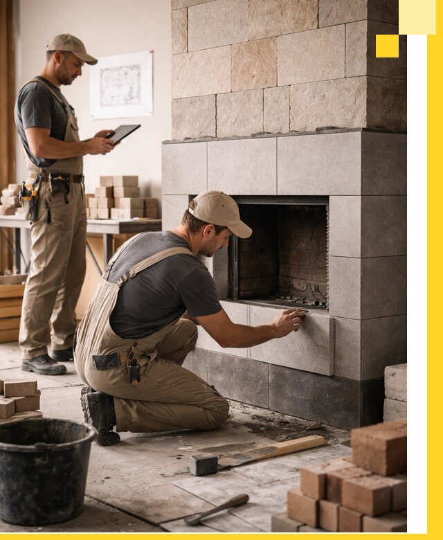 Индивидуальные проекты каминов и каминных систем в Волхове