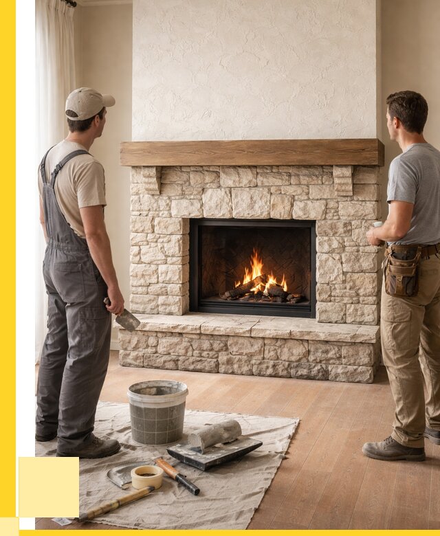 Отделка каминов в Волхове от 6804 р. под ключ | ЭриданВлх