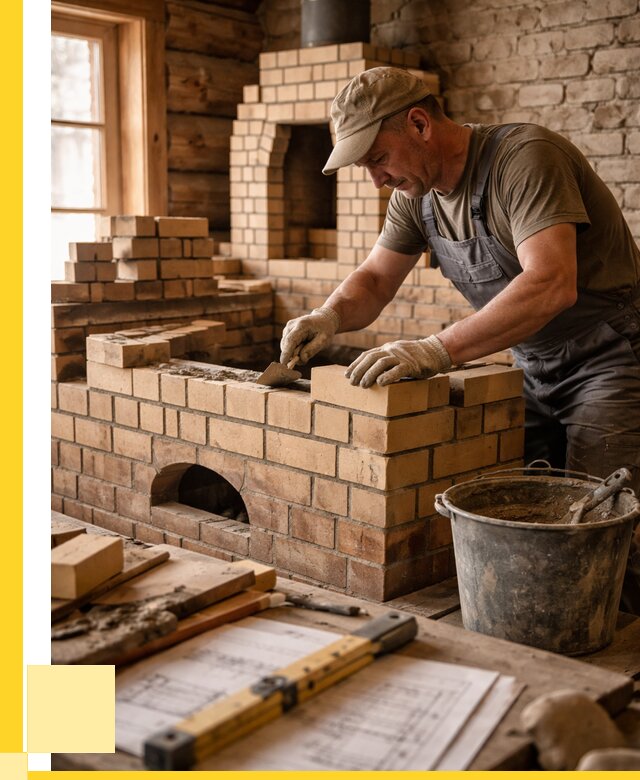 Кладка печей из кирпича в Волхове цены от 31404 р. - ЭриданВлх