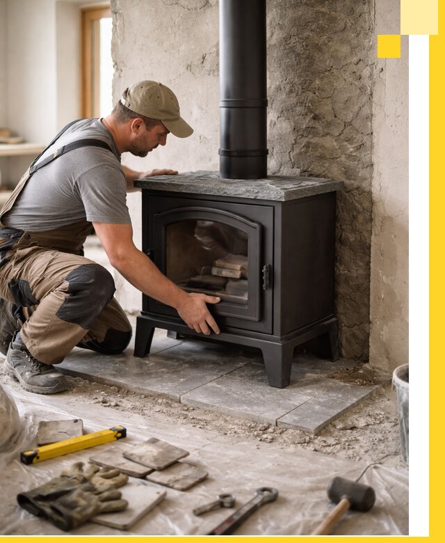 Профессиональный монтаж печей и каминов в Волхове под ключ