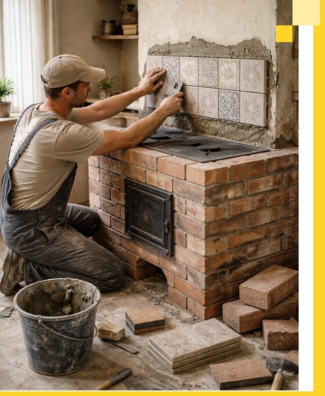 Печи с плитой на заказ монтаж гарантия и сервис в Волхове