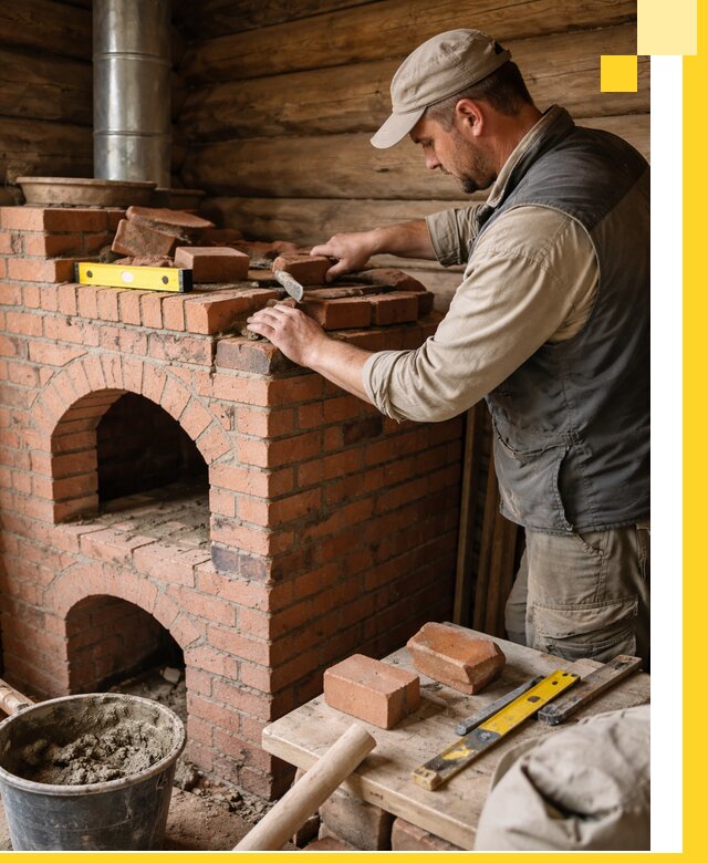 Изготовление и установка русских печей в Волхове под ключ