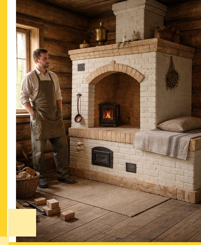 Русские печи с лежанкой под ключ в Волхове от 157020 р. ЭриданВлх