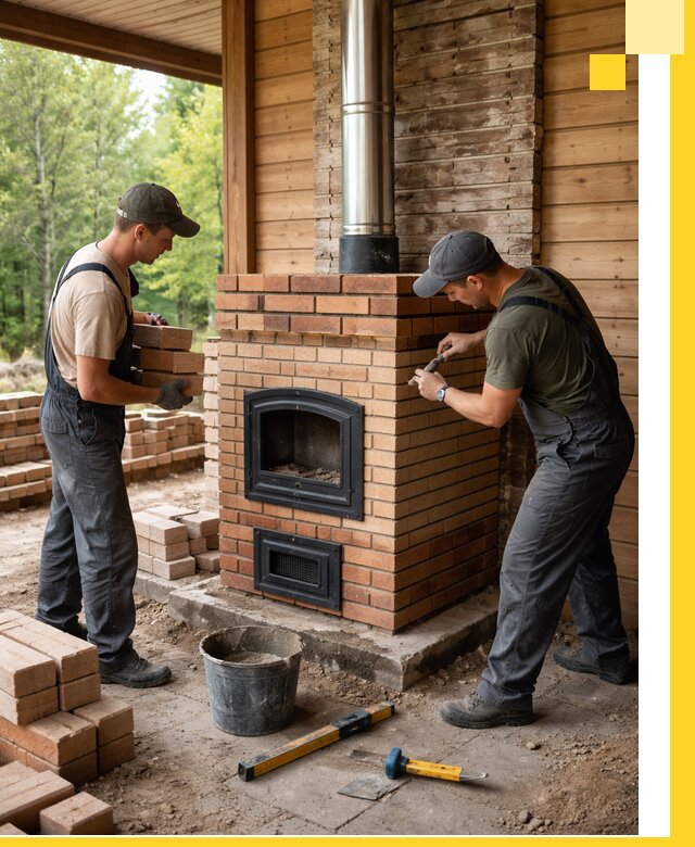 Производство и установка дачных печей под ключ в Волхове