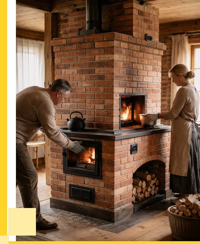 Печи для загородного дома под ключ в Волхове от 83744 р. | ЭриданВлх