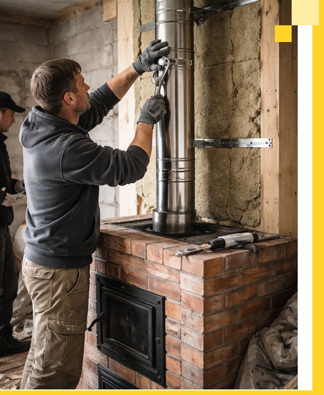 Изготовление и монтаж печей и дымоходов под ключ в Волхове
