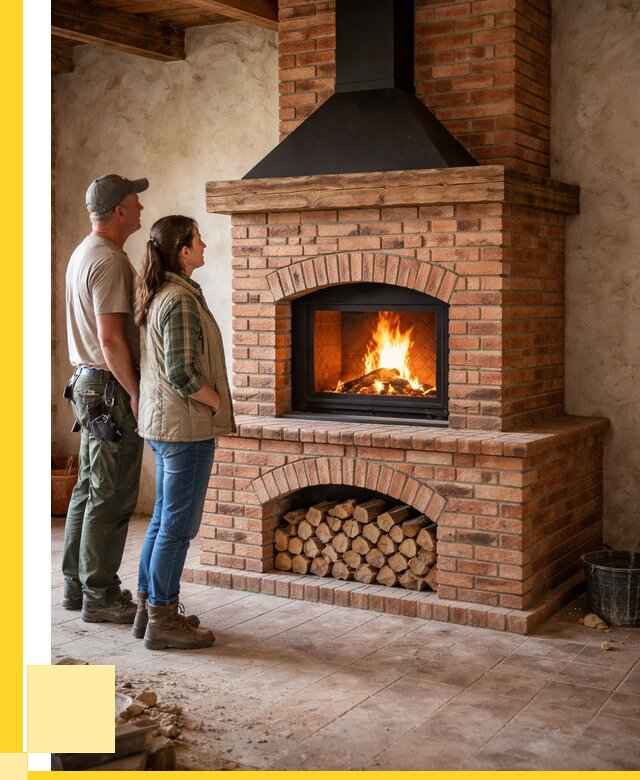 Печи камины из кирпича в Волхове от 125616 р. | ЭриданВлх