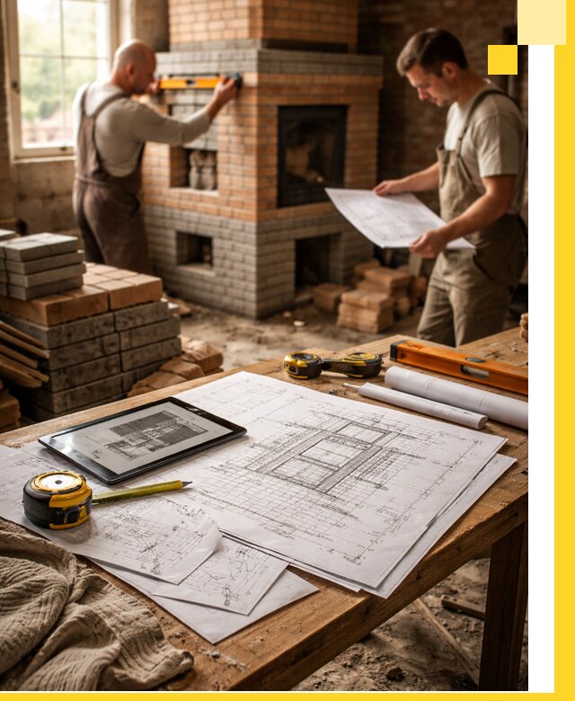 Проекты печей и каминов с индивидуальным дизайном в Волхове