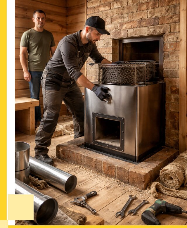 Монтаж банных печей под ключ в Волхове от 18842 р., ЭриданВлх