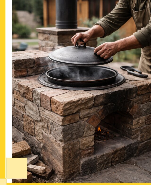 Печи для казана в Волхове по цене от 18842 р. | ЭриданВлх