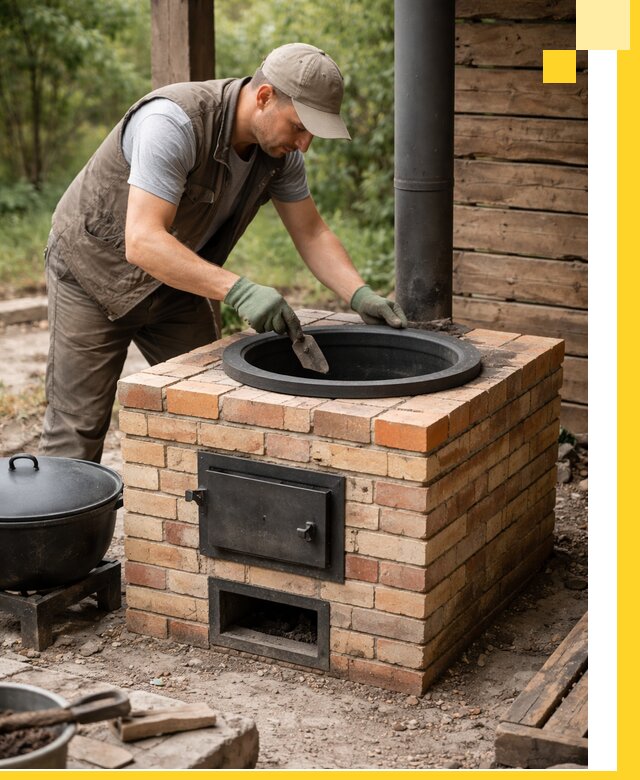 Изготовление и установка печей для казана в Волхове под ключ