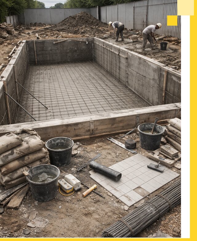 Строительство бассейнов под ключ в Волхове, дизайн и монтаж