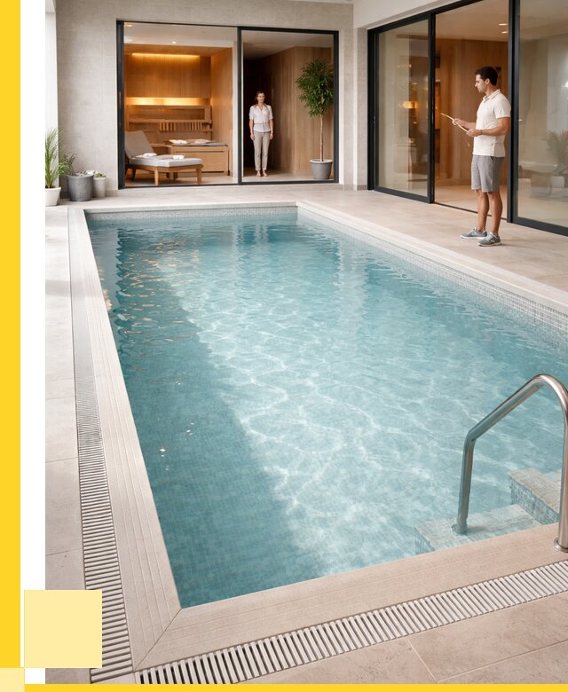 Отделка бассейна пленкой ПВХ в Волхове от 3664 р. - ЭриданВлх