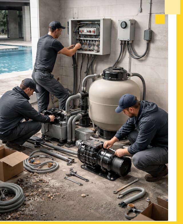 Профессиональный монтаж оборудования для бассейнов в Волхове