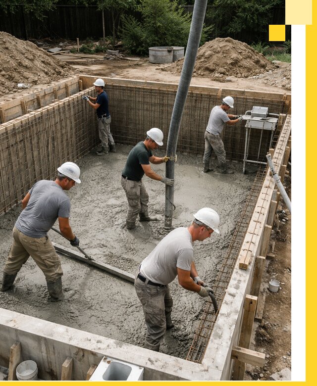 Строительство бетонных бассейнов под ключ в Волхове