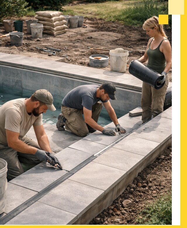 Строительство и монтаж уличных бассейнов под ключ в Волхове