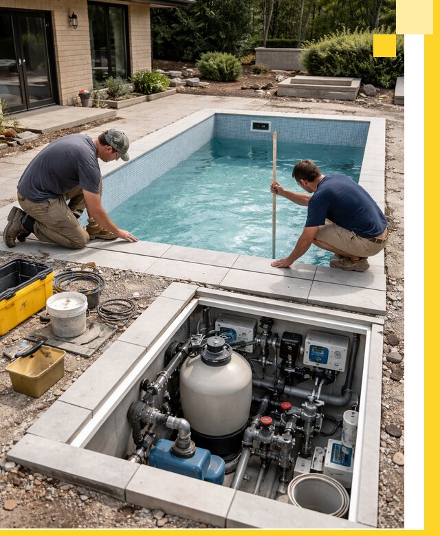 Строительство качественных домашних бассейнов под ключ в Волхове