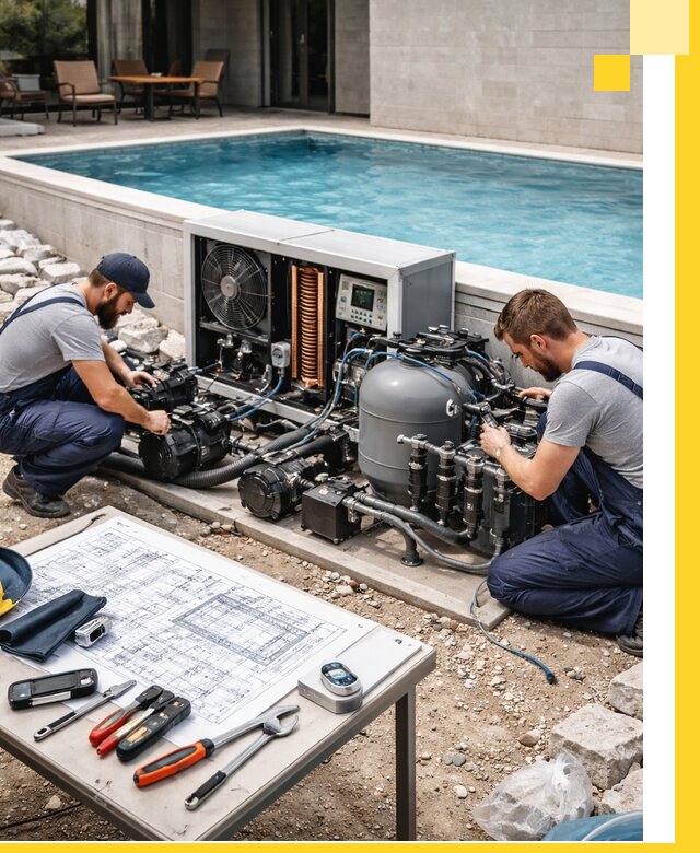 Проектирование и монтаж бассейнов с подогревом в Волхове