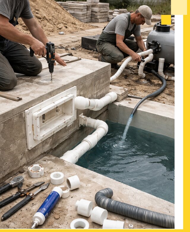 Строительство скиммерных бассейнов под ключ в Волхове