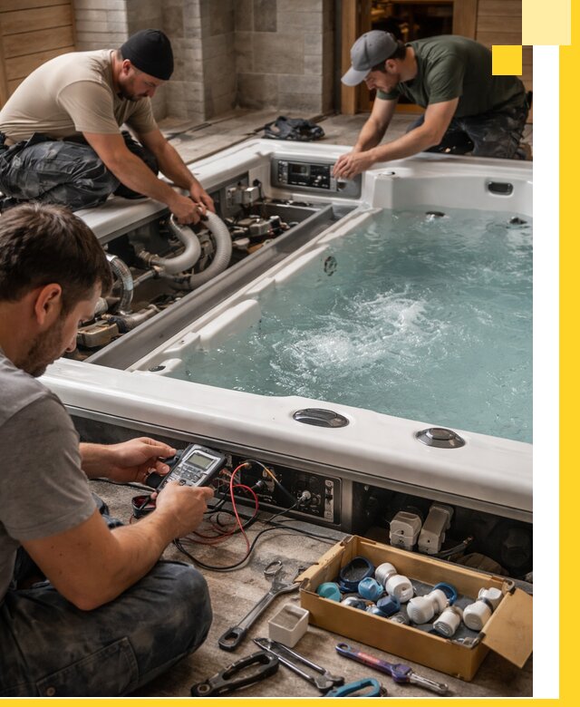 Гидромассажные бассейны под ключ в Волхове, дизайн и монтаж