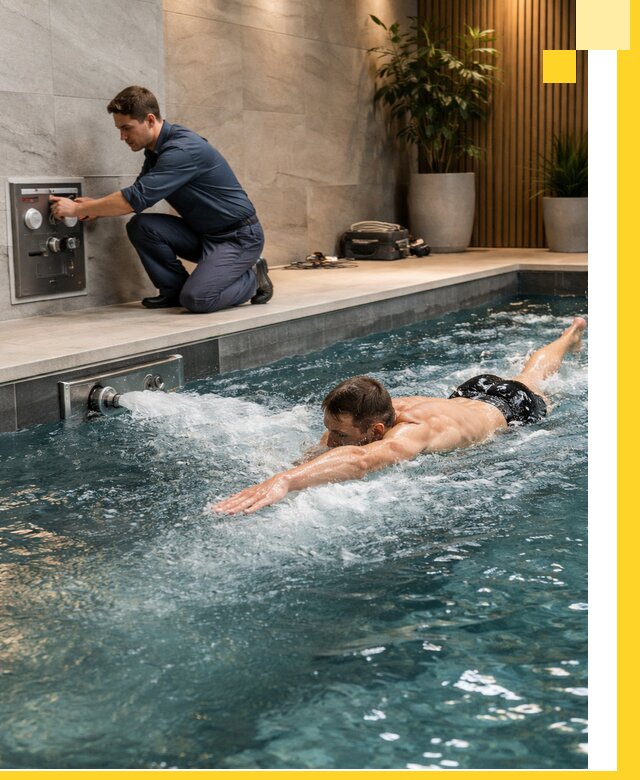 Проектирование и монтаж бассейнов с противотоком в Волхове