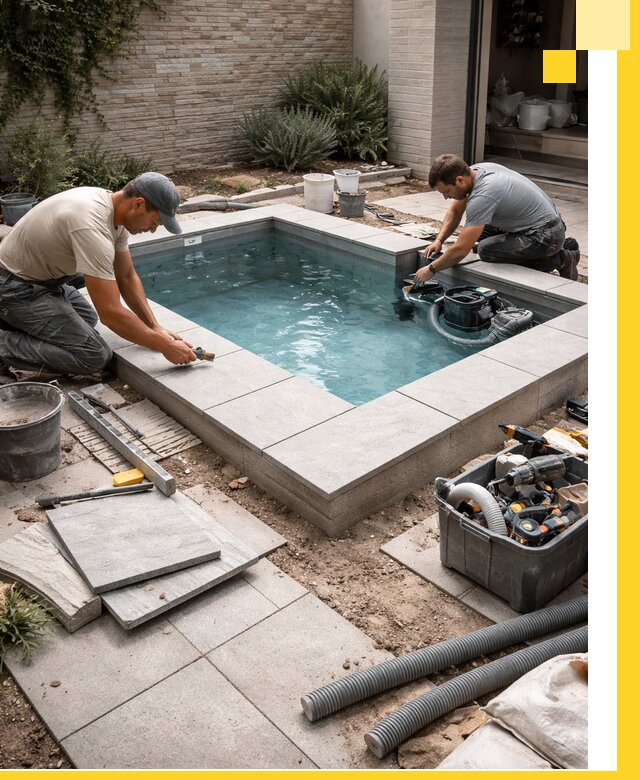 Мини бассейны под ключ в Волхове, дизайн и установка