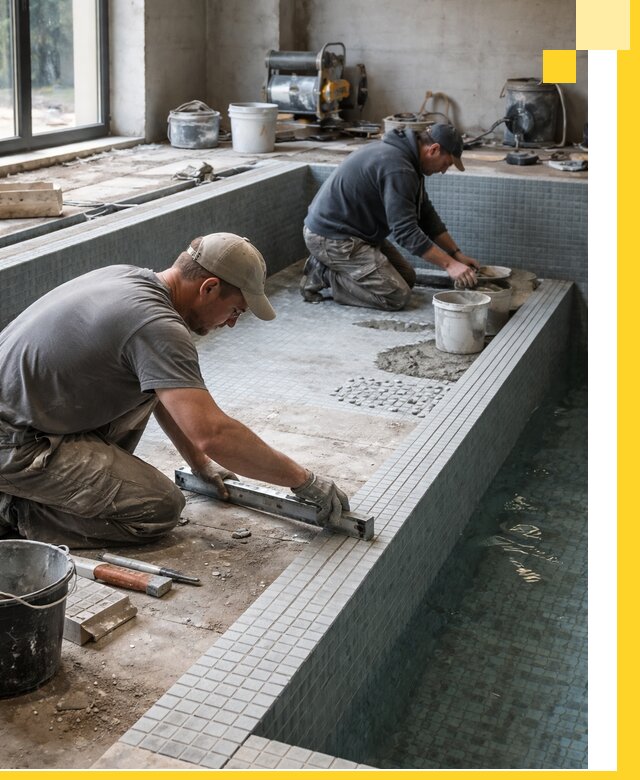 Строительство бассейна в частном доме в Волхове под ключ