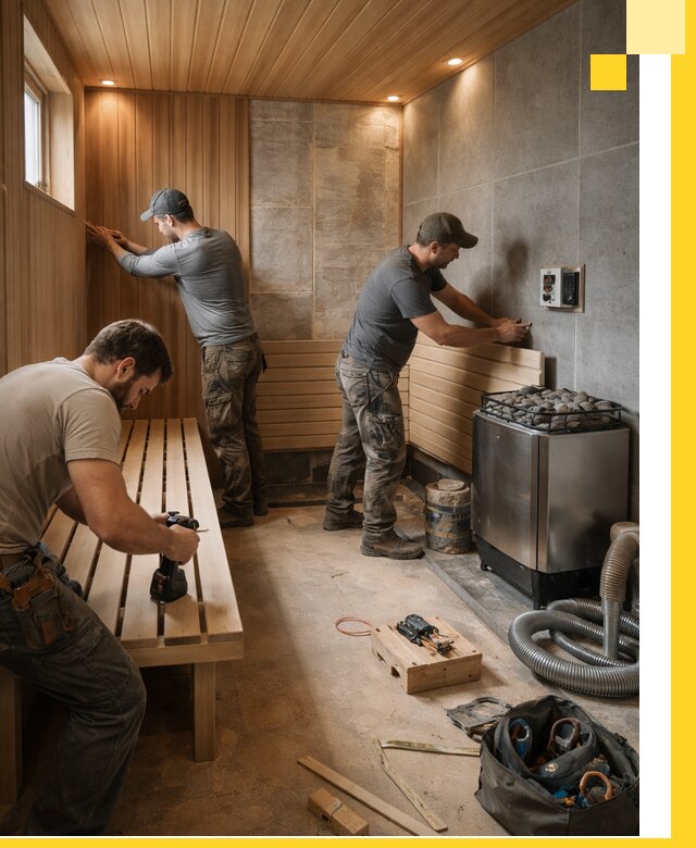 Сауны под ключ в Волхове, проектирование, строительство, отделка