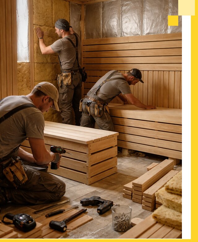 Профессиональное строительство саун под ключ в Волхове