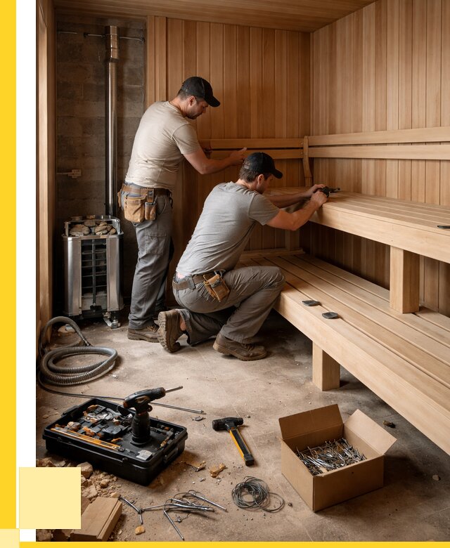 Монтаж саун под ключ в Волхове от 125616 р. | ЭриданВлх
