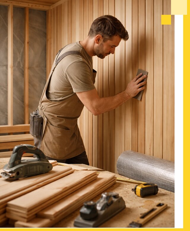 Профессиональная отделка саун и парных под ключ в Волхове