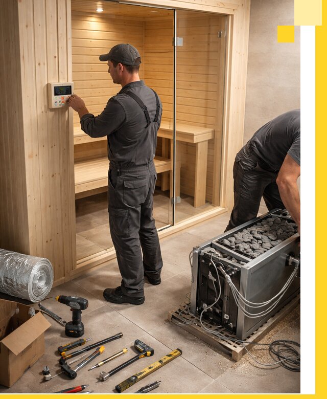 Поставка, установка и монтаж электрических саун в Волхове