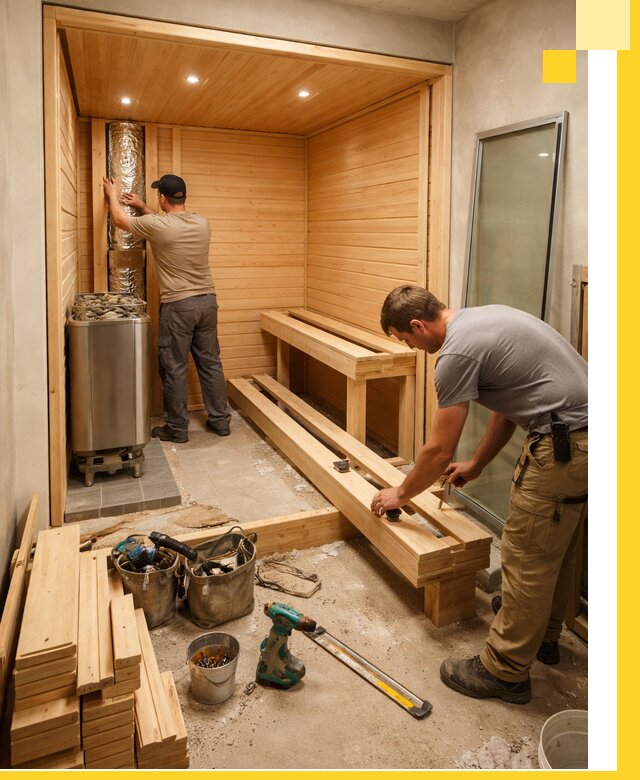 Проектирование и установка домашних саун под ключ в Волхове