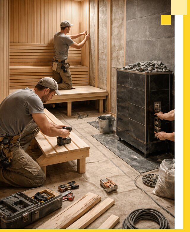 Дизайн и строительство интерьерных саун под ключ в Волхове