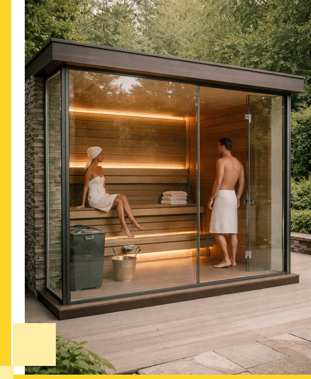 Сауна стеклянная и двери для сауны в Волхове от 261700 р. | ЭриданВлх