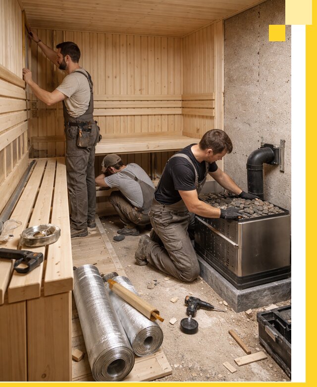 Индивидуальные сауны на заказ в Волхове под ключ, проект и монтаж