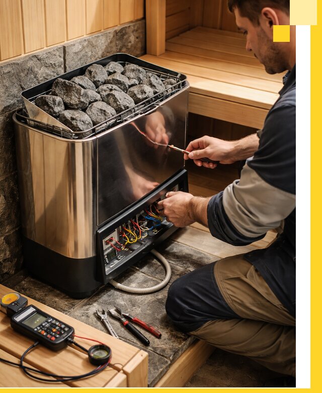 Продажа и установка электрокаменок для саун в Волхове