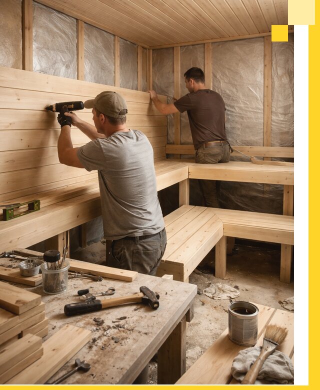 Профессиональная отделка бань и саун под ключ в Волхове