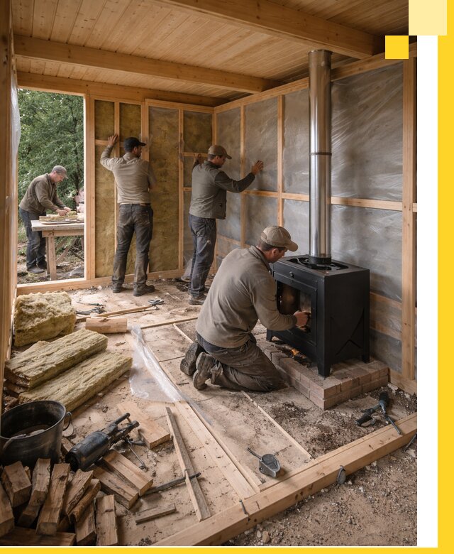 Профессиональный монтаж бань под ключ в Волхове для дома