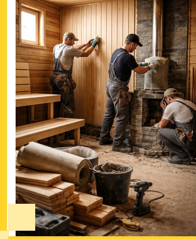 Ремонт бань под ключ в Волхове от 47106 р. | ЭриданВлх