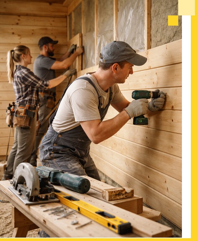 Обшивка бань под ключ в Волхове: отделка стен и потолков