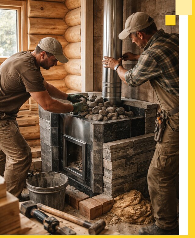 Строительство и отделка русских бань под ключ в Волхове