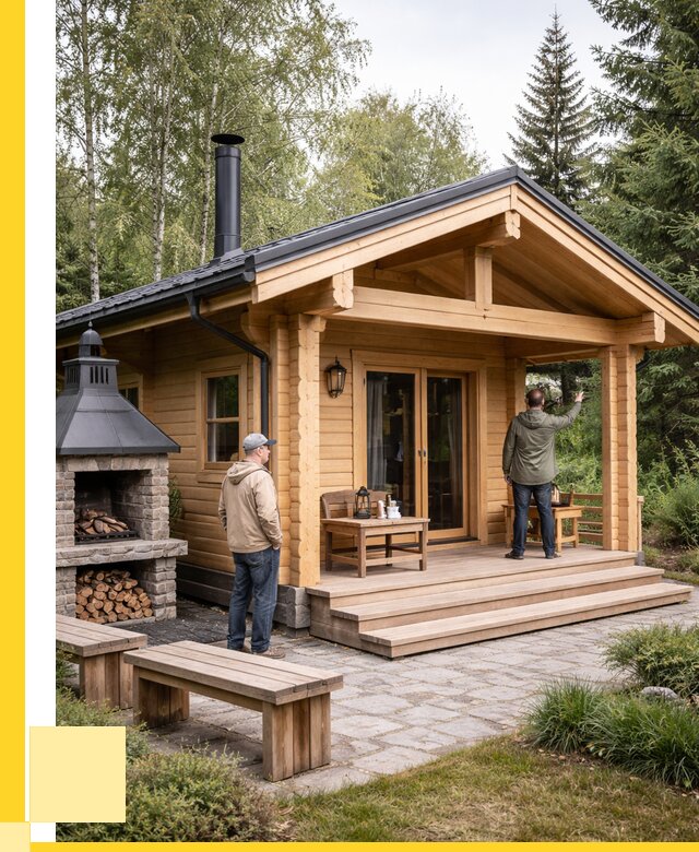 Деревянные бани под ключ в Волхове от 471060 р. | ЭриданВлх