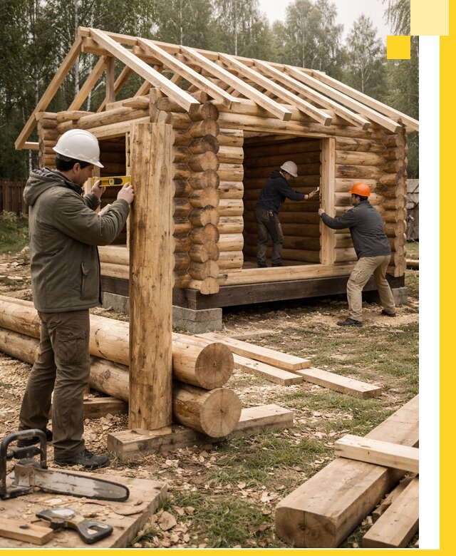 Строительство бань для дачи под ключ в Волхове с доставкой и монтажом