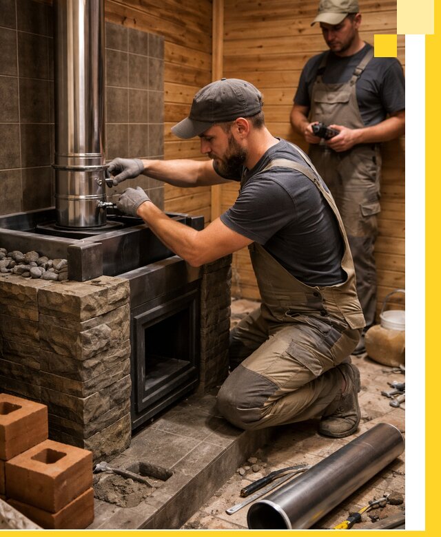 Изготовление и установка банных печей под ключ в Волхове