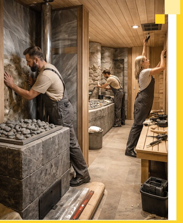 Строительство бань и SPA процедур в Волхове под ключ и отделкой