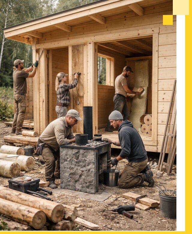 Купить баню под ключ в Волхове строительство монтаж отделка